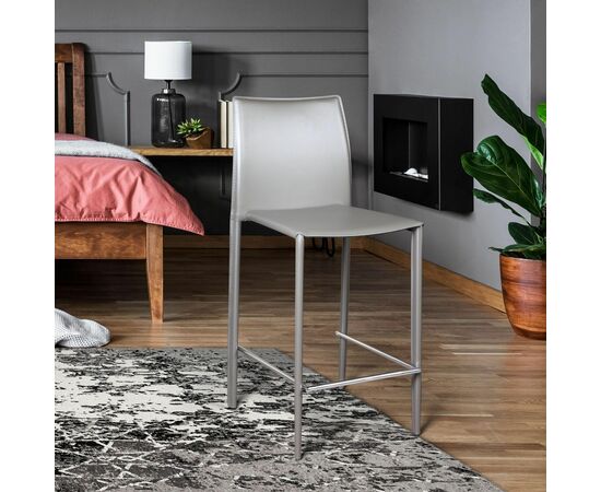 Стул полубарный Rolf, кожа тауп, изображение 8 | Интернет магазин мебели и декора LifeDekor