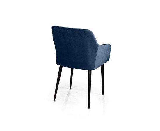 Стул с подлокотниками Robert, бархат синий 29, изображение 5 | Интернет магазин мебели и декора LifeDekor
