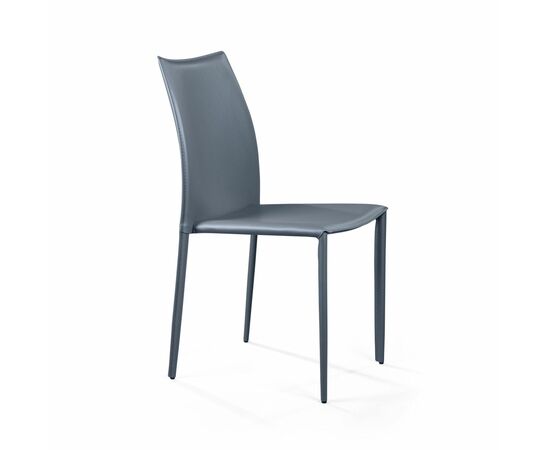 Стул Rolf, кожа антрацит, изображение 3 | Интернет магазин мебели и декора LifeDekor