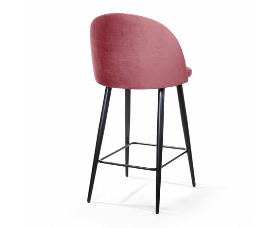 Стул полубарный Thomas, бархат пудровый 15, изображение 6 | Интернет магазин мебели и декора LifeDekor