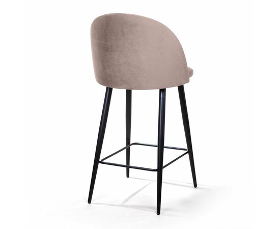 Стул полубарный Thomas, бархат пепельно-бежевый 25, изображение 6 | Интернет магазин мебели и декора LifeDekor