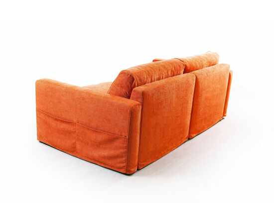 Island диван рогожка оранжевый, изображение 5 | Интернет магазин мебели и декора LifeDekor