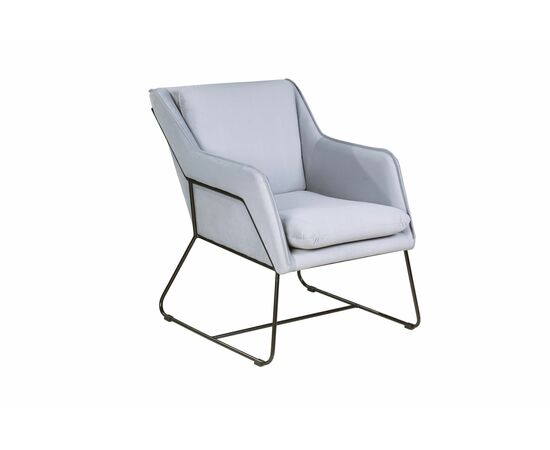 Кресло Alex, велюр серый, изображение 2 | Интернет магазин мебели и декора LifeDekor