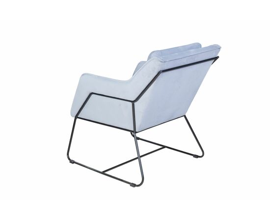 Кресло Alex, велюр серый, изображение 4 | Интернет магазин мебели и декора LifeDekor