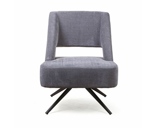 Кресло Molly, ткань серый, изображение 3 | Интернет магазин мебели и декора LifeDekor