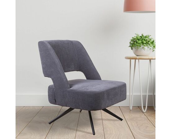 Кресло Molly, ткань серый, изображение 8 | Интернет магазин мебели и декора LifeDekor