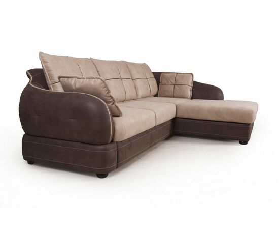 Napoli (Неаполь) диван-кровать с шезлонгом, замша, изображение 6 | Интернет магазин мебели и декора LifeDekor