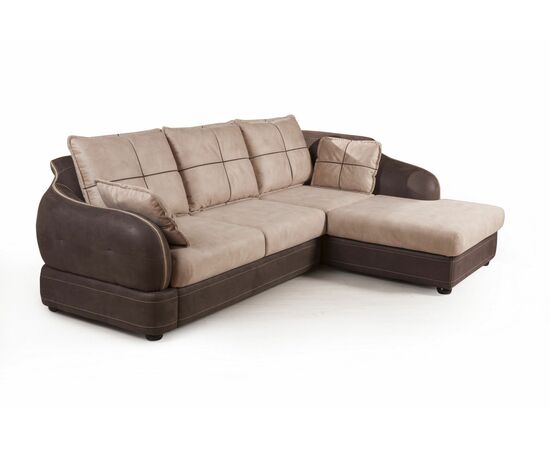 Napoli (Неаполь) диван-кровать с шезлонгом, замша, изображение 8 | Интернет магазин мебели и декора LifeDekor