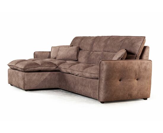 Rio диван-кровать с шезлонгом, замша camel, изображение 3 | Интернет магазин мебели и декора LifeDekor