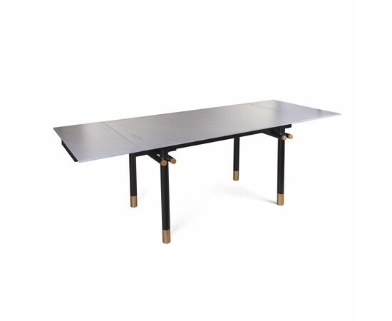 Стол обеденный Trump (160+40+40), керамика серая, изображение 4 | Интернет магазин мебели и декора LifeDekor