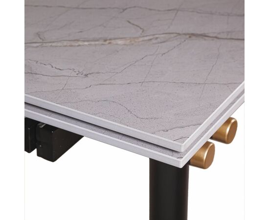 Стол обеденный Trump (160+40+40), керамика серая, изображение 8 | Интернет магазин мебели и декора LifeDekor