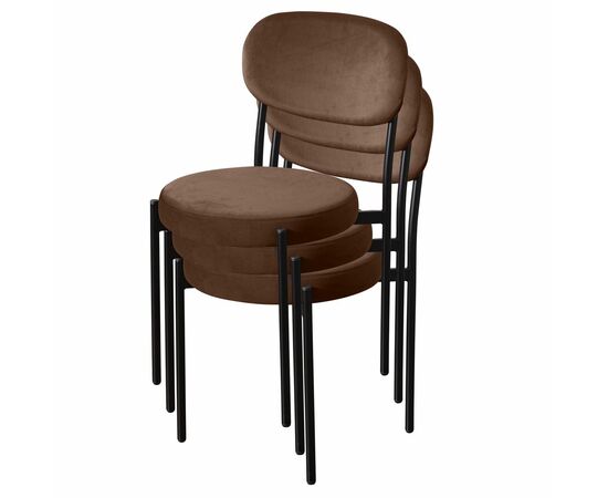 Стул Mason, бархат коричневый 12, изображение 7 | Интернет магазин мебели и декора LifeDekor