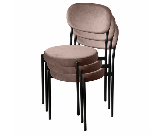 Стул Mason, бархат пепельно-бежевый 25, изображение 7 | Интернет магазин мебели и декора LifeDekor