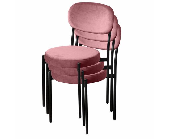 Стул Mason, бархат пудровый 15, изображение 7 | Интернет магазин мебели и декора LifeDekor