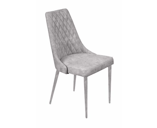 Стул CONNOR LUXE, бархат светло-серый 26/конус | Интернет магазин мебели и декора LifeDekor