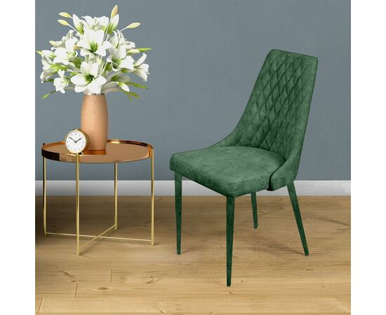 Стул CONNOR LUXE, бархат зеленый 19/конус, изображение 2 | Интернет магазин мебели и декора LifeDekor