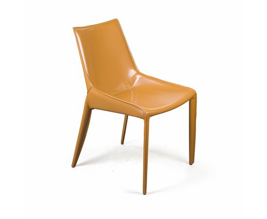 Стул David, кожа camel, изображение 2 | Интернет магазин мебели и декора LifeDekor