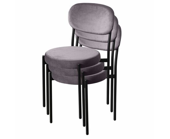 Стул Mason, бархат светло-серый 26, изображение 7 | Интернет магазин мебели и декора LifeDekor