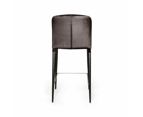 Стул полубарный Albert, бархат антрацит 14/опора конус, изображение 6 | Интернет магазин мебели и декора LifeDekor