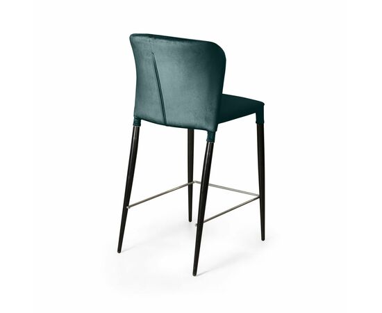 Стул полубарный Albert, бархат зеленый 19 /опора конус, изображение 5 | Интернет магазин мебели и декора LifeDekor