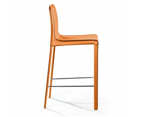 Стул полубарный Barrie, кожа camel, изображение 3 | Интернет магазин мебели и декора LifeDekor