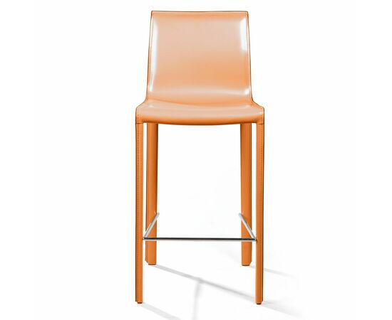 Стул полубарный Barrie, кожа camel, изображение 6 | Интернет магазин мебели и декора LifeDekor