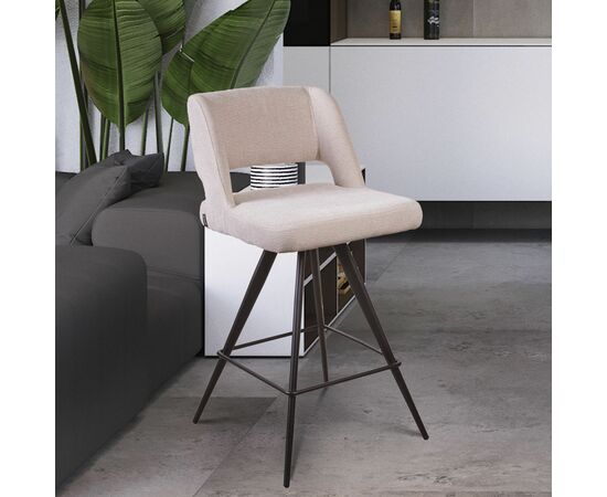 Стул полубарный Molly, ткань бежевый, изображение 8 | Интернет магазин мебели и декора LifeDekor