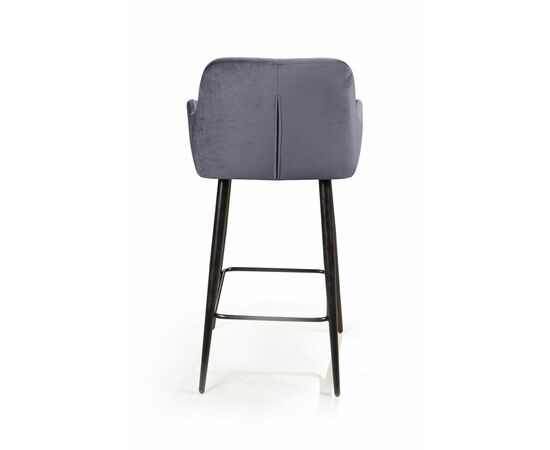 Стул полубарный Robert, бархат серый 27, изображение 5 | Интернет магазин мебели и декора LifeDekor