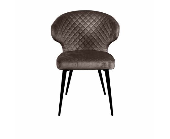 Стул Richard ромб, бархат антрацит 14, изображение 3 | Интернет магазин мебели и декора LifeDekor