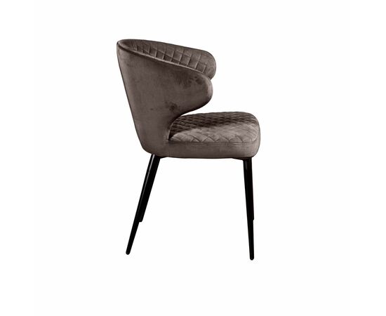 Стул Richard ромб, бархат антрацит 14, изображение 4 | Интернет магазин мебели и декора LifeDekor