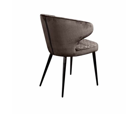 Стул Richard ромб, бархат антрацит 14, изображение 5 | Интернет магазин мебели и декора LifeDekor