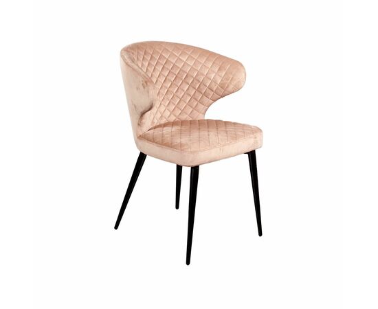 Стул Richard ромб, бархат бежевый 5, изображение 2 | Интернет магазин мебели и декора LifeDekor