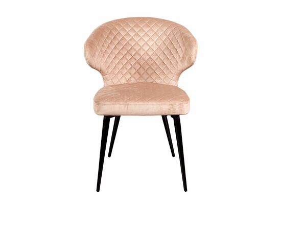 Стул Richard ромб, бархат бежевый 5, изображение 3 | Интернет магазин мебели и декора LifeDekor