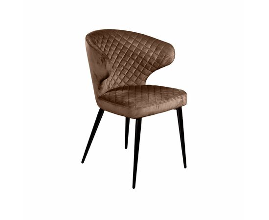 Стул Richard ромб, бархат коричневый 12, изображение 2 | Интернет магазин мебели и декора LifeDekor