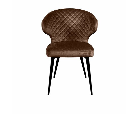 Стул Richard ромб, бархат коричневый 12, изображение 3 | Интернет магазин мебели и декора LifeDekor