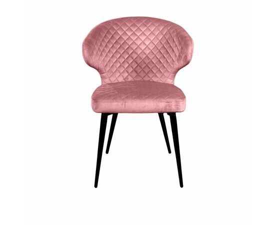 Стул Richard ромб, бархат пудровый 15, изображение 3 | Интернет магазин мебели и декора LifeDekor