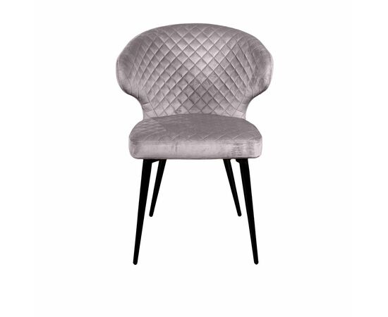 Стул Richard ромб, бархат светло-серый 26, изображение 3 | Интернет магазин мебели и декора LifeDekor