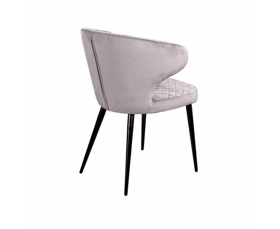 Стул Richard ромб, бархат светло-серый 26, изображение 5 | Интернет магазин мебели и декора LifeDekor