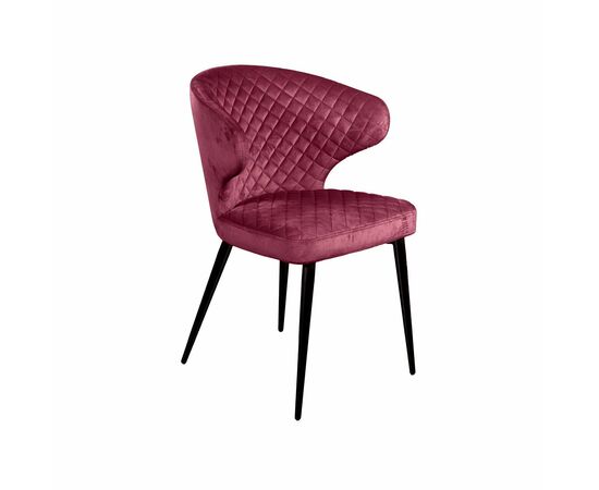 Стул Richard ромб, бархат винно-красный 16, изображение 2 | Интернет магазин мебели и декора LifeDekor