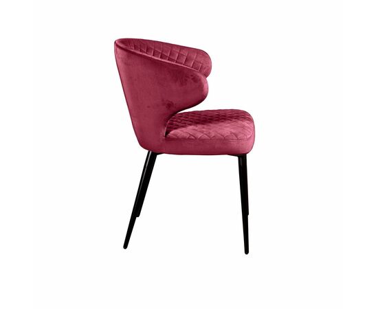 Стул Richard ромб, бархат винно-красный 16, изображение 4 | Интернет магазин мебели и декора LifeDekor