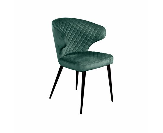 Стул Richard ромб, бархат зелёный 19, изображение 2 | Интернет магазин мебели и декора LifeDekor