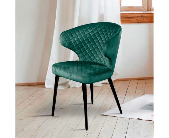 Стул Richard ромб, бархат зелёный 19, изображение 8 | Интернет магазин мебели и декора LifeDekor