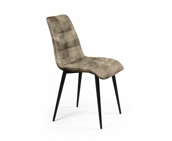 Стул UNO soft, замша silver / чёрный конус, изображение 2 | Интернет магазин мебели и декора LifeDekor