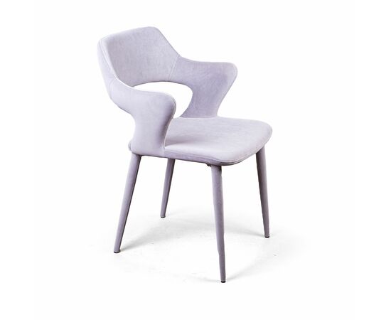 Стул Woddy, бархат серый, изображение 4 | Интернет магазин мебели и декора LifeDekor