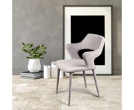 Стул Woddy, бархат серый, изображение 2 | Интернет магазин мебели и декора LifeDekor