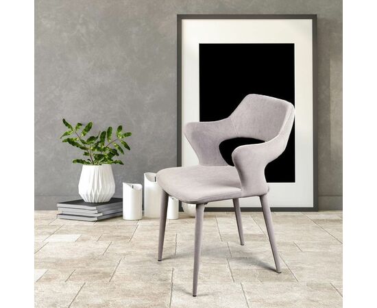 Стул Woddy, бархат серый, изображение 8 | Интернет магазин мебели и декора LifeDekor