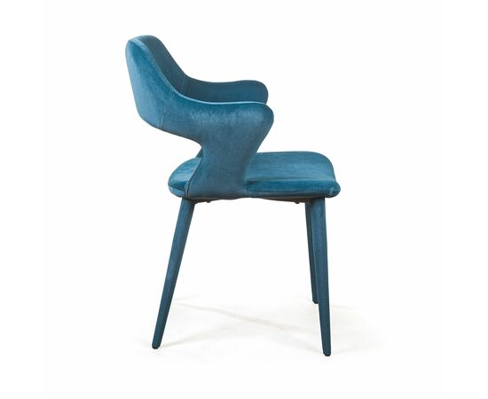 Стул Woddy, бархат сине-зеленый, изображение 4 | Интернет магазин мебели и декора LifeDekor