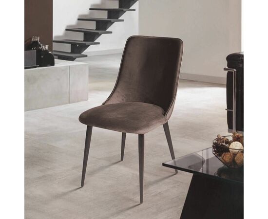 Стул Joe, бархат антрацит 14, изображение 2 | Интернет магазин мебели и декора LifeDekor