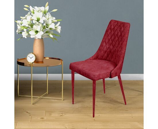 Стул CONNOR LUXE, бархат винно-красный 16/конус, изображение 7 | Интернет магазин мебели и декора LifeDekor