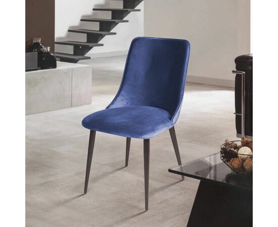 Стул Joe, бархат синий 29, изображение 6 | Интернет магазин мебели и декора LifeDekor